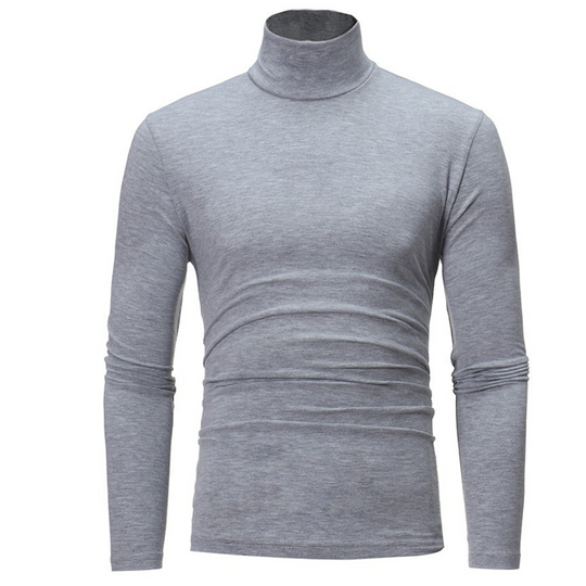 🔥50% OFF!✨Men's Slim Fit Mock Turtleneck Top – Sleek, Stretchy, Modern Everyday Essential