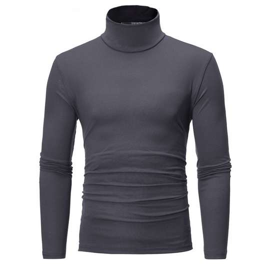 🔥50% OFF!✨Men's Slim Fit Mock Turtleneck Top – Sleek, Stretchy, Modern Everyday Essential