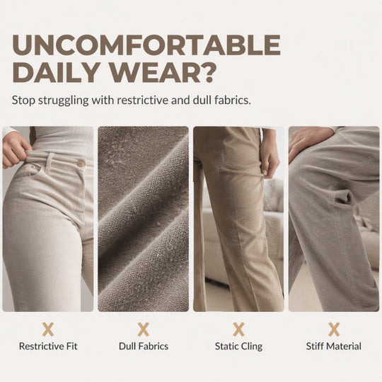 💖2026 Autumn’s Sale 50% OFF✨🍂Women’s Corduroy High- Waisted Wide-Leg Pants