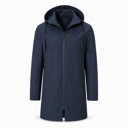 🌬️ Wind Protection, Clean Everyday Fit | Men's Hooded Windbreaker Coat