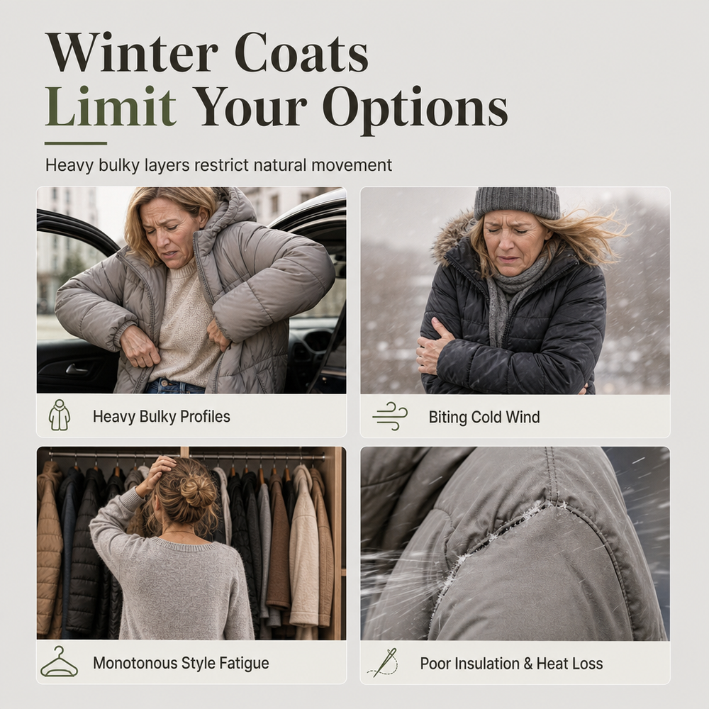 🧥 Two Looks, One Cozy Coat | Women's Reversible Hooded Padded Coat ⚡ Free Shipping