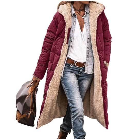 🧥 Two Looks, One Cozy Coat | Women's Reversible Hooded Padded Coat ⚡ Free Shipping