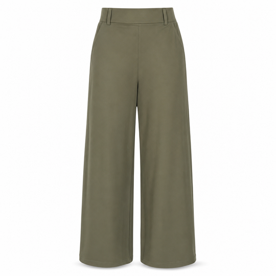 👖 Tailored Waist, Flattering Drape | Women's High-Waist Wide-Leg Pants