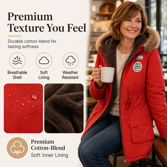 Hot Sale 50% OFF🔥Women's Warm-Lined Hooded Parka Jacket
