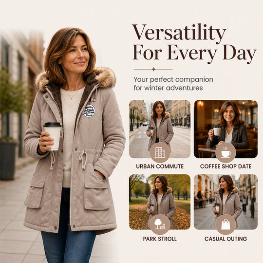 Hot Sale 50% OFF🔥Women's Warm-Lined Hooded Parka Jacket