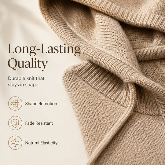 🍂Autumn Hot Sale 50% OFF🔥Women's Hooded Drawstring Knit Pullover