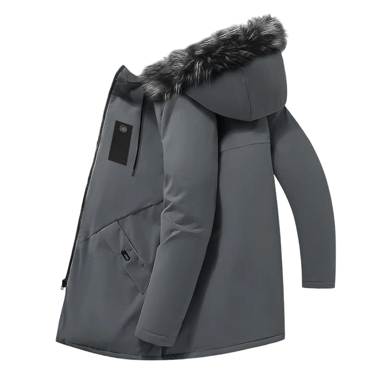 💕Free Shipping✈️Men's Windproof Hooded Thermal Mid-Length Parka Jacket