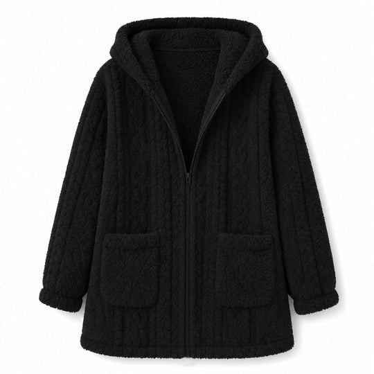 💖Black Friday Mega Deal – 50% off!💖👚✨Women's Casual Plush Solid Color Cardigan✨