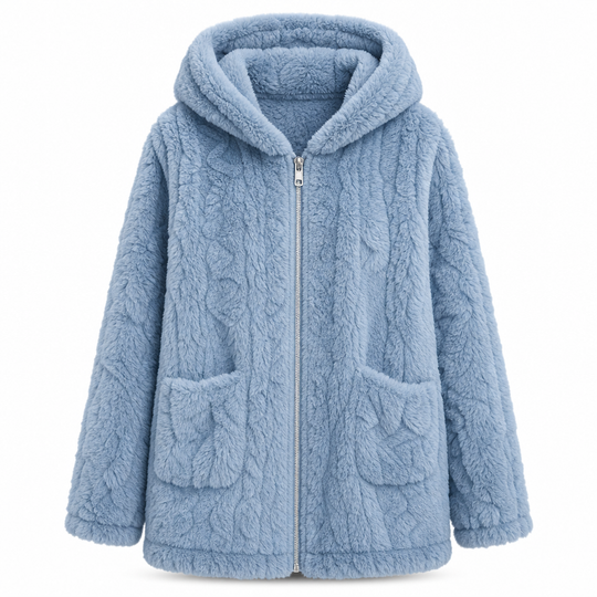💖Black Friday Mega Deal – 50% off!💖👚✨Women's Casual Plush Solid Color Cardigan✨