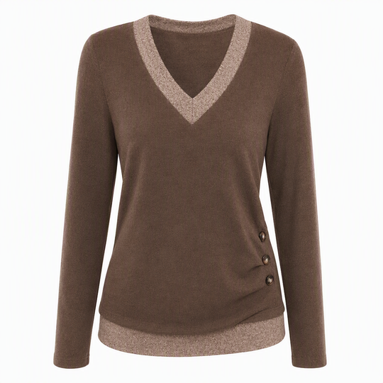 Women's V-Neck Long Sleeve Knit Top✨𝘉𝘶𝘺 𝘢𝘯𝘺 2 𝘢𝘯𝘥 𝘨𝘦𝘵 𝘢𝘯 𝘦𝘹𝘵𝘳𝘢 8% 𝘥𝘪𝘴𝘤𝘰𝘶𝘯𝘵