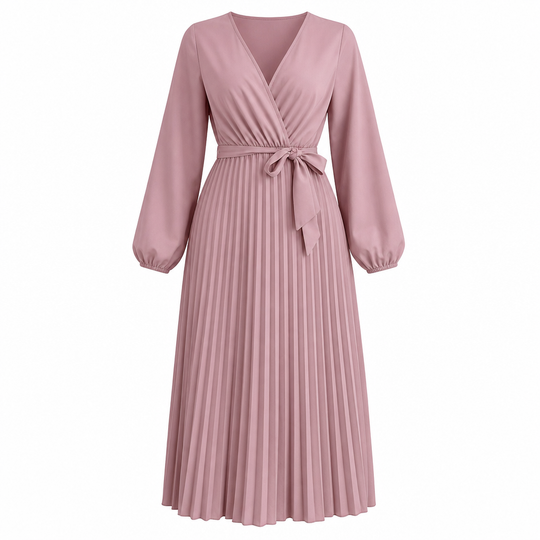 👗✨Women's Elegant Crossover V Neck Pleated Maxi Dress✨𝘉𝘶𝘺 𝘢𝘯𝘺 2 𝘢𝘯𝘥 𝘨𝘦𝘵 𝘢𝘯 𝘦𝘹𝘵𝘳𝘢 8% 𝘥𝘪𝘴𝘤𝘰𝘶𝘯𝘵