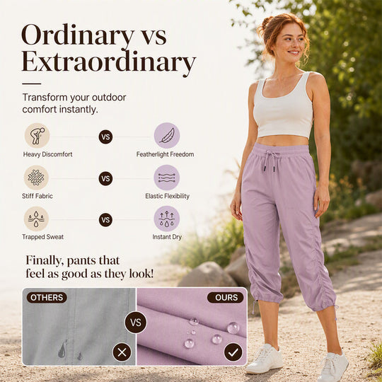👖 ✨ Women's Lightweight Quick-Dry Cropped Pants