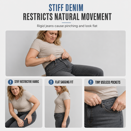 👖 Cargo Pockets, Flattering Flare | Women's High-Stretch Denim Jeans