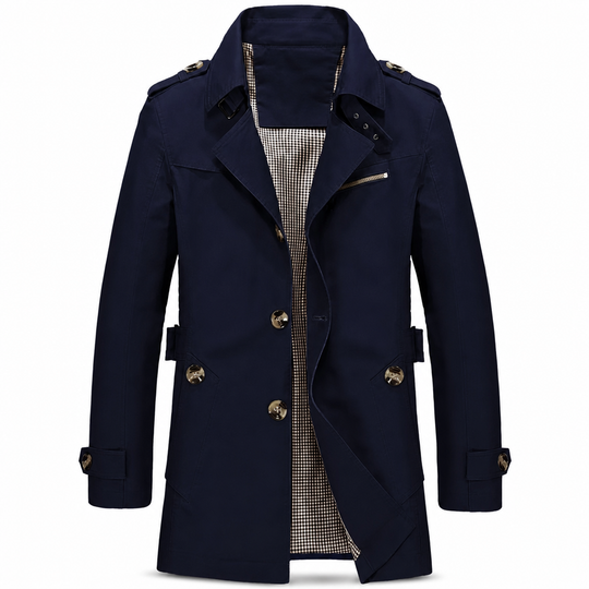 🧥 Washed Cotton, Sharper Long-Line Fit | Men's Casual Windbreaker
