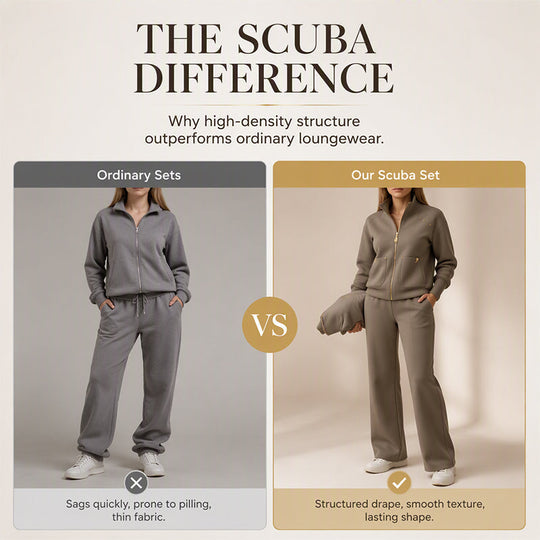 Women's Heavyweight Cotton-Blend Two-Piece Tracksuit Set with Zip-Up and Wide-Leg Pants