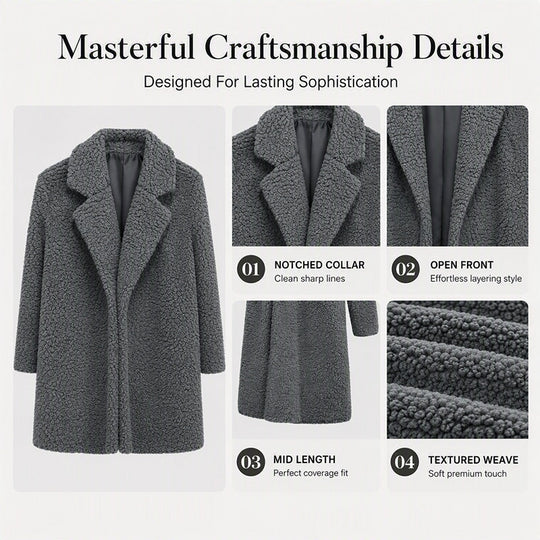❄️Thick Warmth, Cozy Coverage🧥 Women's Mid-Long Lambswool Coat – Thick Insulation & Comfortable Wear ✨