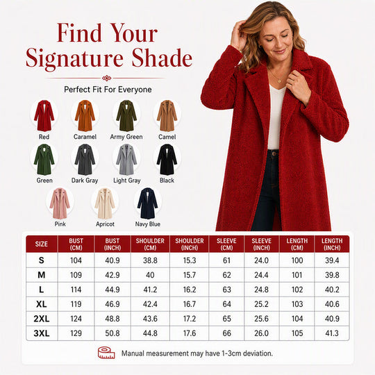 ❄️Thick Warmth, Cozy Coverage🧥 Women's Mid-Long Lambswool Coat – Thick Insulation & Comfortable Wear ✨