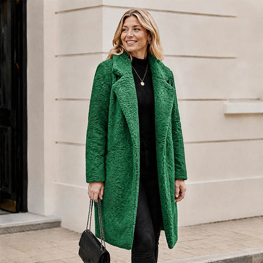 ❄️Thick Warmth, Cozy Coverage🧥 Women's Mid-Long Lambswool Coat – Thick Insulation & Comfortable Wear ✨