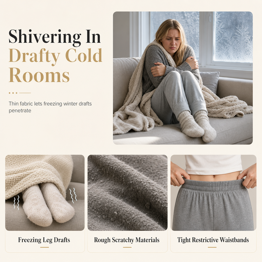 ☁️ Plush Warmth, Flattering Straight Fit | Women's Thermal Lounge Pants