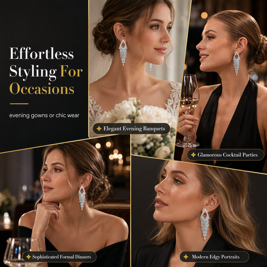 ✨ 30% OFF! 💎 Rhombus Cubic Zirconia Tassel Drop Earrings – Hypoallergenic S925 Sterling Silver Posts, Brilliant Crystal Fringes & Elegant Statement Design – Luxurious Shimmer for Every Occasion 🎀