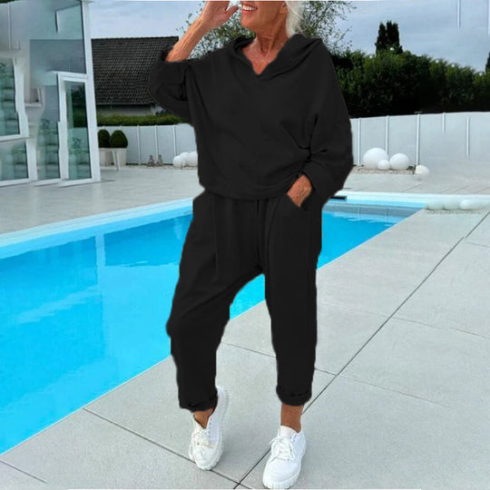 💖2026 Autumn’s Sale 70% OFF✨🍂Women's Hooded Sweatshirt & Lounge Pants Set