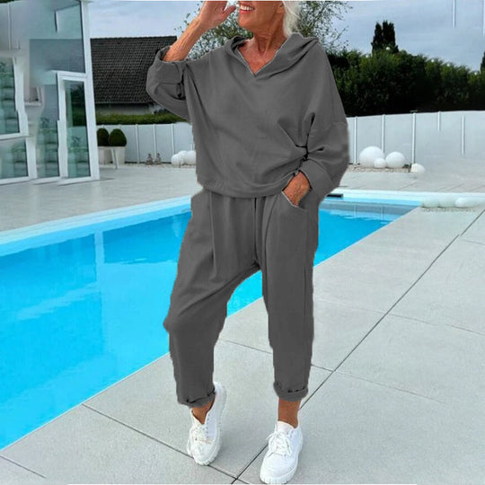 💖2026 Autumn’s Sale 70% OFF✨🍂Women's Hooded Sweatshirt & Lounge Pants Set