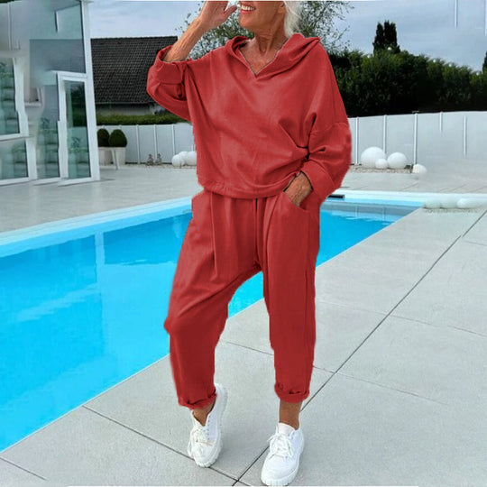 💖2026 Autumn’s Sale 70% OFF✨🍂Women's Hooded Sweatshirt & Lounge Pants Set