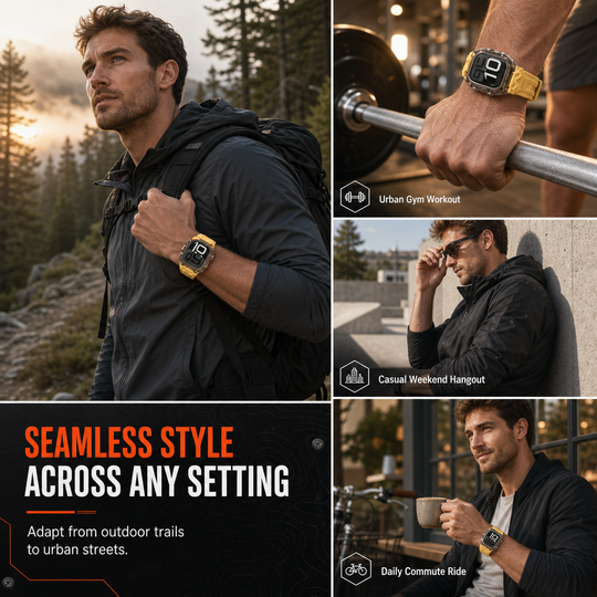 ⌚ LIMITED-TIME 50% OFF! 💥 Integrated Smartwatch Band with Protective Case – Shockproof, Stylish, Easy Install 🛡️