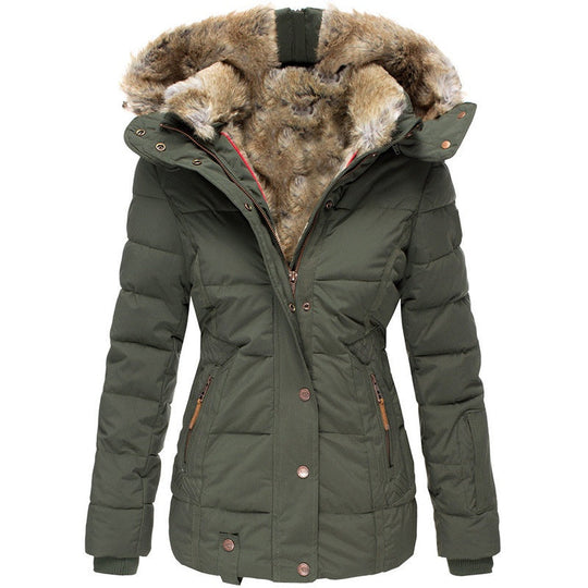 Women's Slim-Fit Hooded Padded Jacket