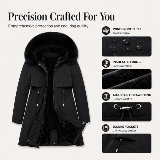 🧥 More Coverage, Easy Comfort | Women's Mid-Length Warm Jacket⚡Free shipping