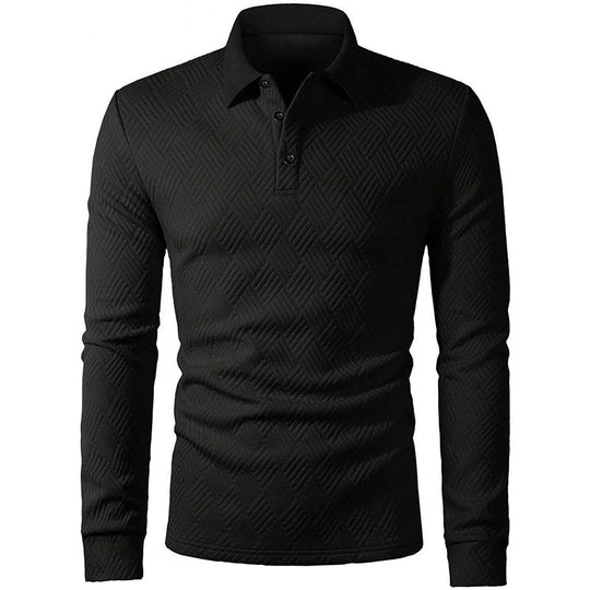 Men's Textured Long Sleeve Lightweight Sweatshirt