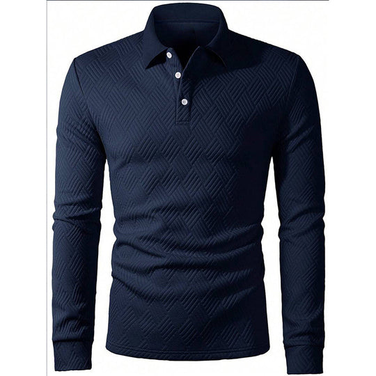 Men's Textured Long Sleeve Lightweight Sweatshirt