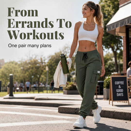 Women's Relaxed Cargo Joggers✨