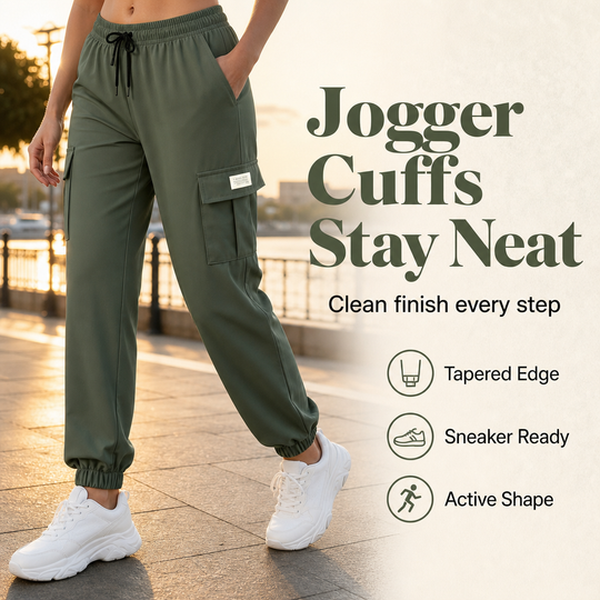 Women's Relaxed Cargo Joggers✨