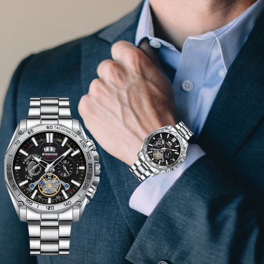 📢📢50% OFF !! ⏰Men's Stainless Steel Waterproof Luminous Watch⌚