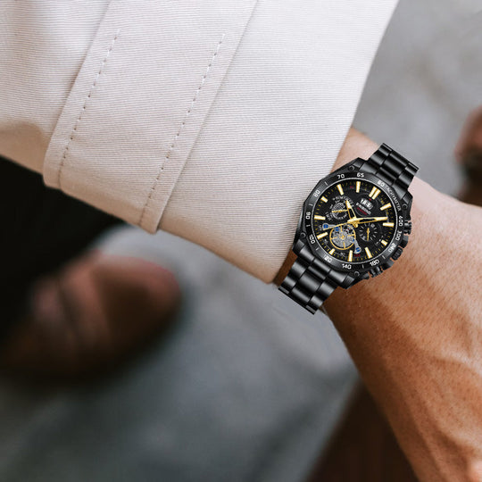 📢📢50% OFF !! ⏰Men's Stainless Steel Waterproof Luminous Watch⌚