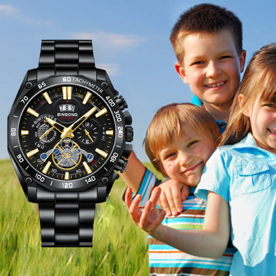 📢📢50% OFF !! ⏰Men's Stainless Steel Waterproof Luminous Watch⌚