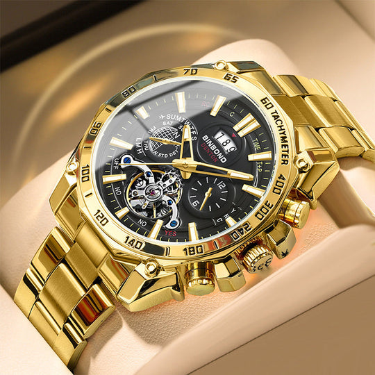 📢📢50% OFF !! ⏰Men's Stainless Steel Waterproof Luminous Watch⌚