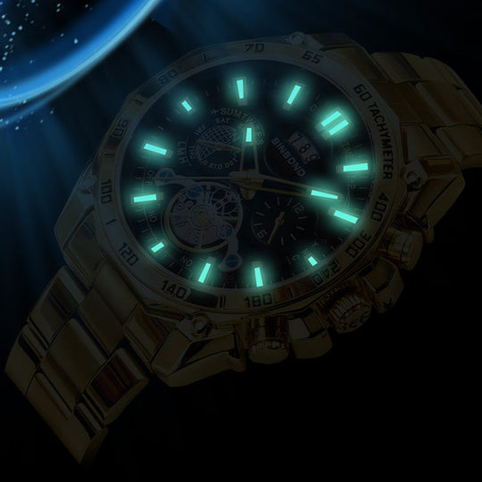 📢📢50% OFF !! ⏰Men's Stainless Steel Waterproof Luminous Watch⌚