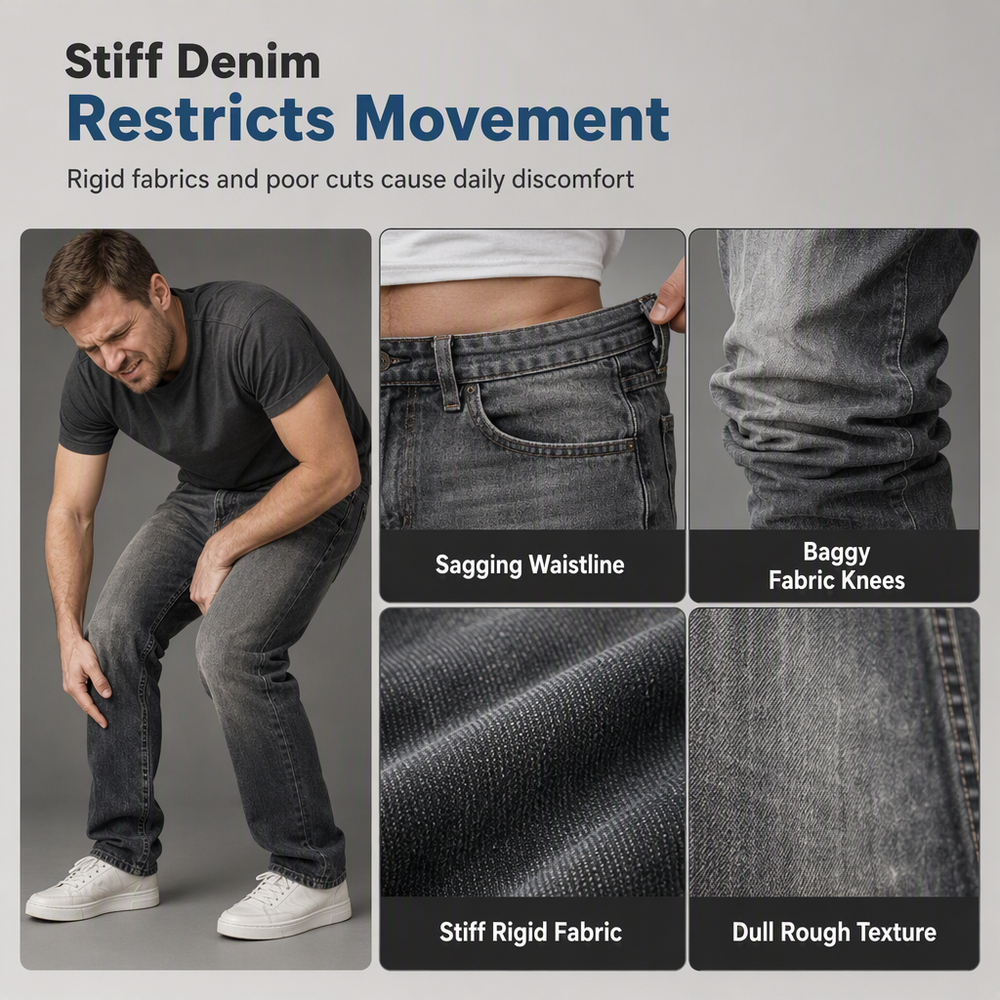 👖 LIMITED-TIME 50% OFF! ✨Men's Classic Straight Leg Jeans