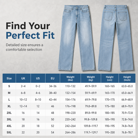 👖 LIMITED-TIME 50% OFF! ✨Men's Classic Straight Leg Jeans