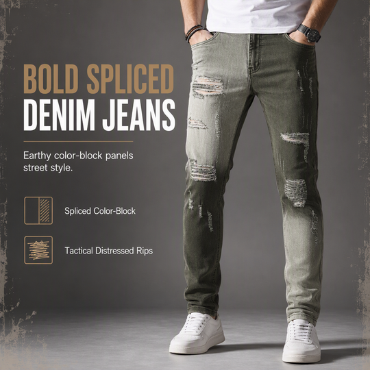 Men's Slim Fit Ripped Jeans