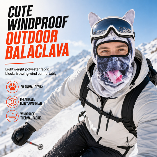 📢📢50% OFF !! ⏰Animal Print Windproof Balaclava Face Mask
