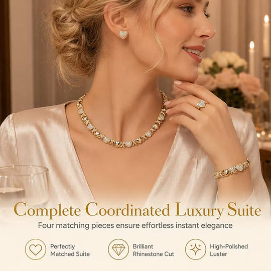 💖 LIMITED-TIME 30% OFF! ✨ Classic Heart 4-Piece Jewelry Set – Sparkling, Lightweight, Multi-occassion 🎀