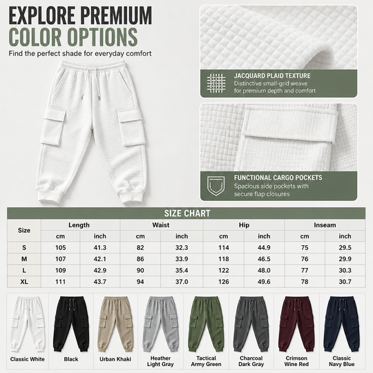 💕BUY 2 Free Shipping✈️Men's Casual Cargo Jogger Pants