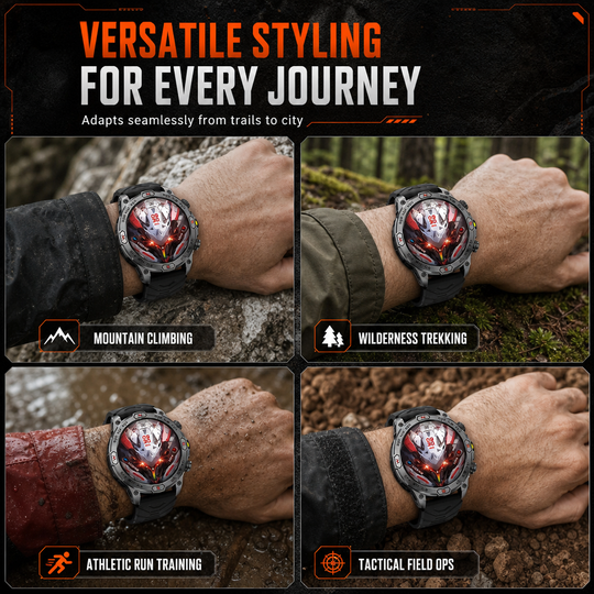 Rugged Smart Watch with Bluetooth Call & Health Monitor