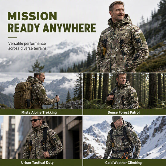 Men's Outdoor Windproof Tactical Hooded Jacket
