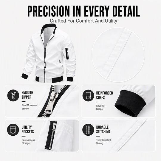 🧥 Clean Bomber Style, Easy Everyday Layering | Men's Outdoor Jacket