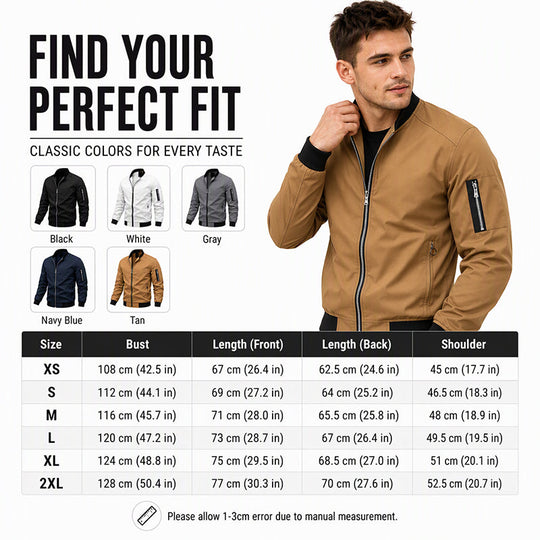 🧥 Clean Bomber Style, Easy Everyday Layering | Men's Outdoor Jacket