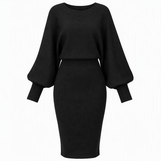 Women's Long Sleeve Knit Sweater Dress